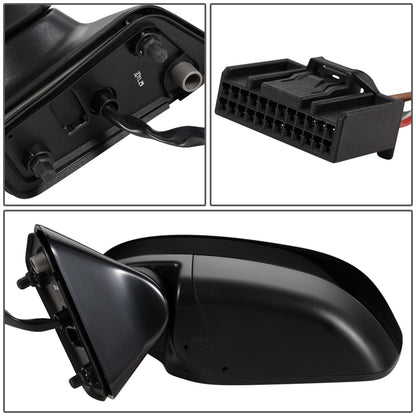 RETROVISOR MIRROR - OEM - 11-17 NISSAN QUEST - POWERED - HEATED - FOLDING - BLACK MATERIAL - LEFT