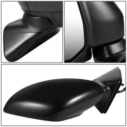 RETROVISOR MIRROR - OEM - 11-17 NISSAN QUEST - POWERED - HEATED - FOLDING - BLACK MATERIAL - LEFT