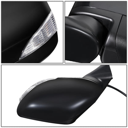 RETROVISOR MIRROR - OEM - 11-17 NISSAN QUEST - POWERED - HEATED - W/ SIGNAL LIGHT - FOLDING - BLACK MATERIAL - LEFT