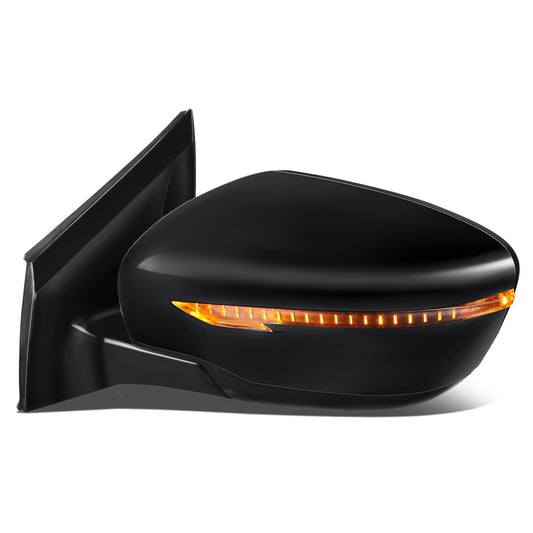 RETROVISOR MIRROR - OEM - 15-18 NISSAN MURANO - POWERED - W/ SIGNAL LIGHT - FOLDING - BLACK MATERIAL - LEFT