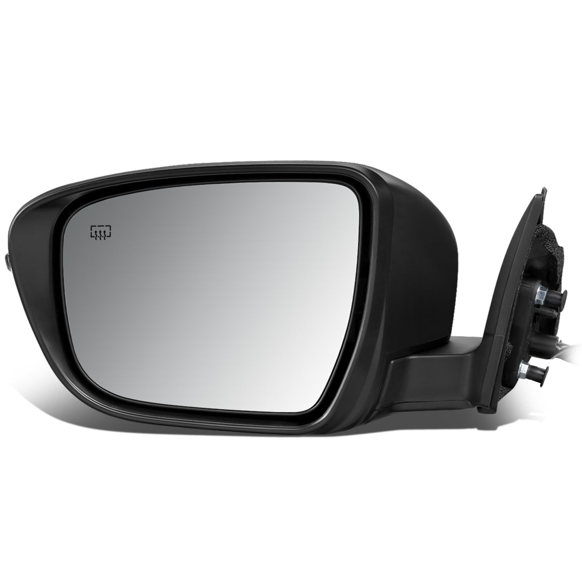 RETROVISOR MIRROR - OEM - 14-16 NISSAN ROGUE - POWERED - HEATED - W/ SIGNAL LIGHT - W/ MEMORY - W/ CAMERA - FOLDING - BLACK MATERIAL - LEFT