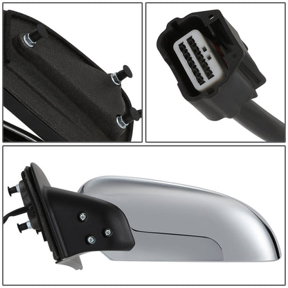 RETROVISOR MIRROR - OEM - 05-20 NISSAN FRONTIER - POWERED - HEATED - FOLDING - CHROME COVER - LEFT