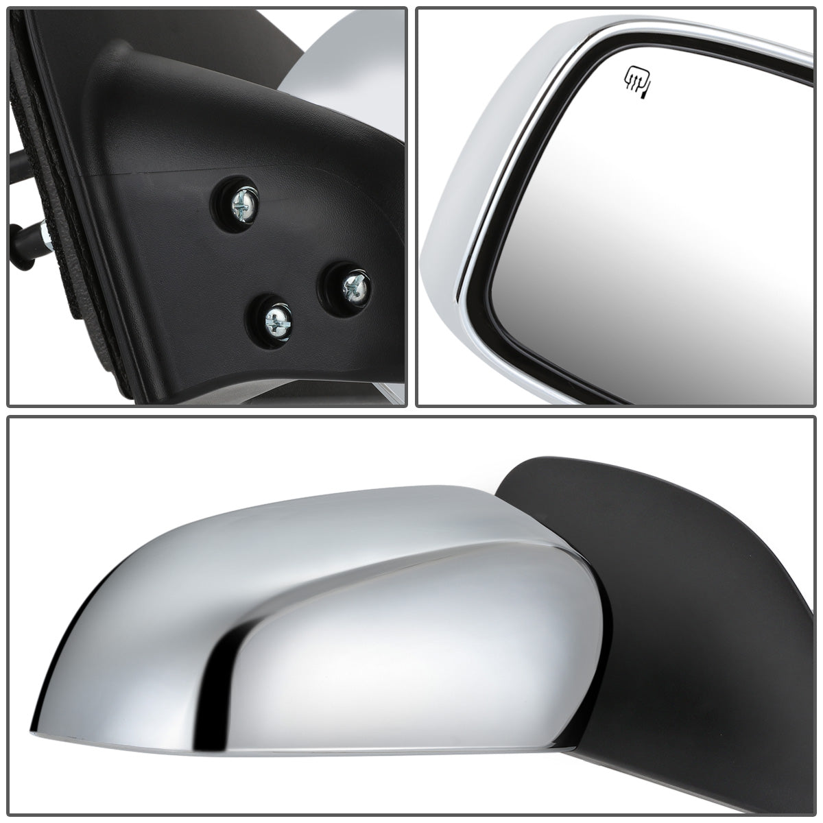 RETROVISOR MIRROR - OEM - 05-20 NISSAN FRONTIER - POWERED - HEATED - FOLDING - CHROME COVER - LEFT