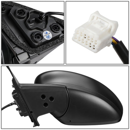 RETROVISOR MIRROR - OEM - 18-20 NISSAN KICKS - POWERED - FOLDING - TEXTURED - BLACK - LEFT