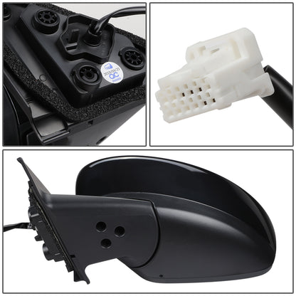 RETROVISOR MIRROR - OEM - 18-20 NISSAN KICKS - POWERED - HEATED - FOLDING - BLACK MATERIAL - LEFT