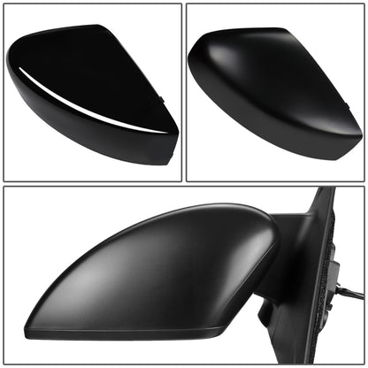 RETROVISOR MIRROR - OEM - 18-20 NISSAN KICKS - POWERED - HEATED - W/ BSD - TEXTURED - BLACK - LEFT