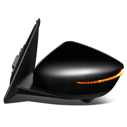 RETROVISOR MIRROR - OEM - 18-20 NISSAN KICKS - POWERED - HEATED - W/ SIGNAL LIGHT - W/ CAMERA - W/ BSD - FOLDING - BLACK MATERIAL - LEFT