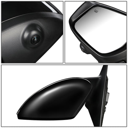 RETROVISOR MIRROR - OEM - 18-20 NISSAN KICKS - POWERED - HEATED - W/ SIGNAL LIGHT - W/ CAMERA - W/ BSD - FOLDING - BLACK MATERIAL - LEFT