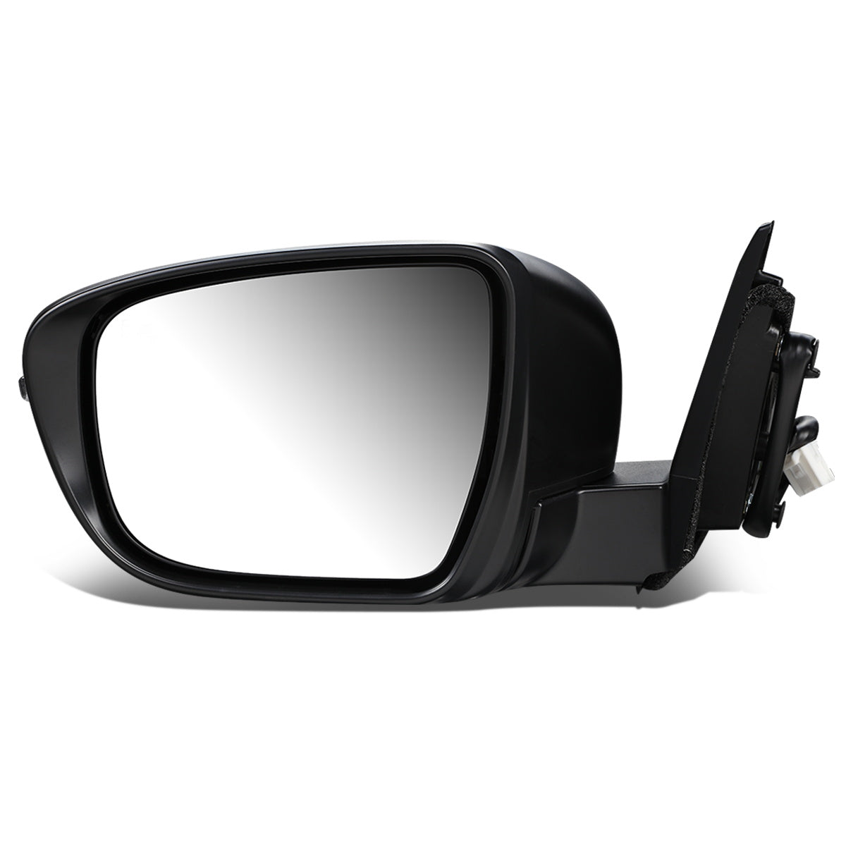 RETROVISOR MIRROR - OEM - 17-19 NISSAN ROGUE SPORT - POWERED - W/ SIGNAL LIGHT - FOLDING - BLACK MATERIAL - LEFT