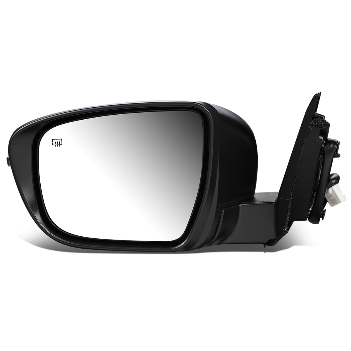 RETROVISOR MIRROR - OEM - 17-19 NISSAN ROGUE SPORT - POWERED - HEATED - W/ SIGNAL LIGHT - FOLDING - BLACK MATERIAL - LEFT