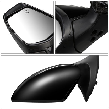 RETROVISOR MIRROR - OEM - 18-19 NISSAN LEAF - POWERED - HEATED - FOLDING - BLACK MATERIAL - LEFT