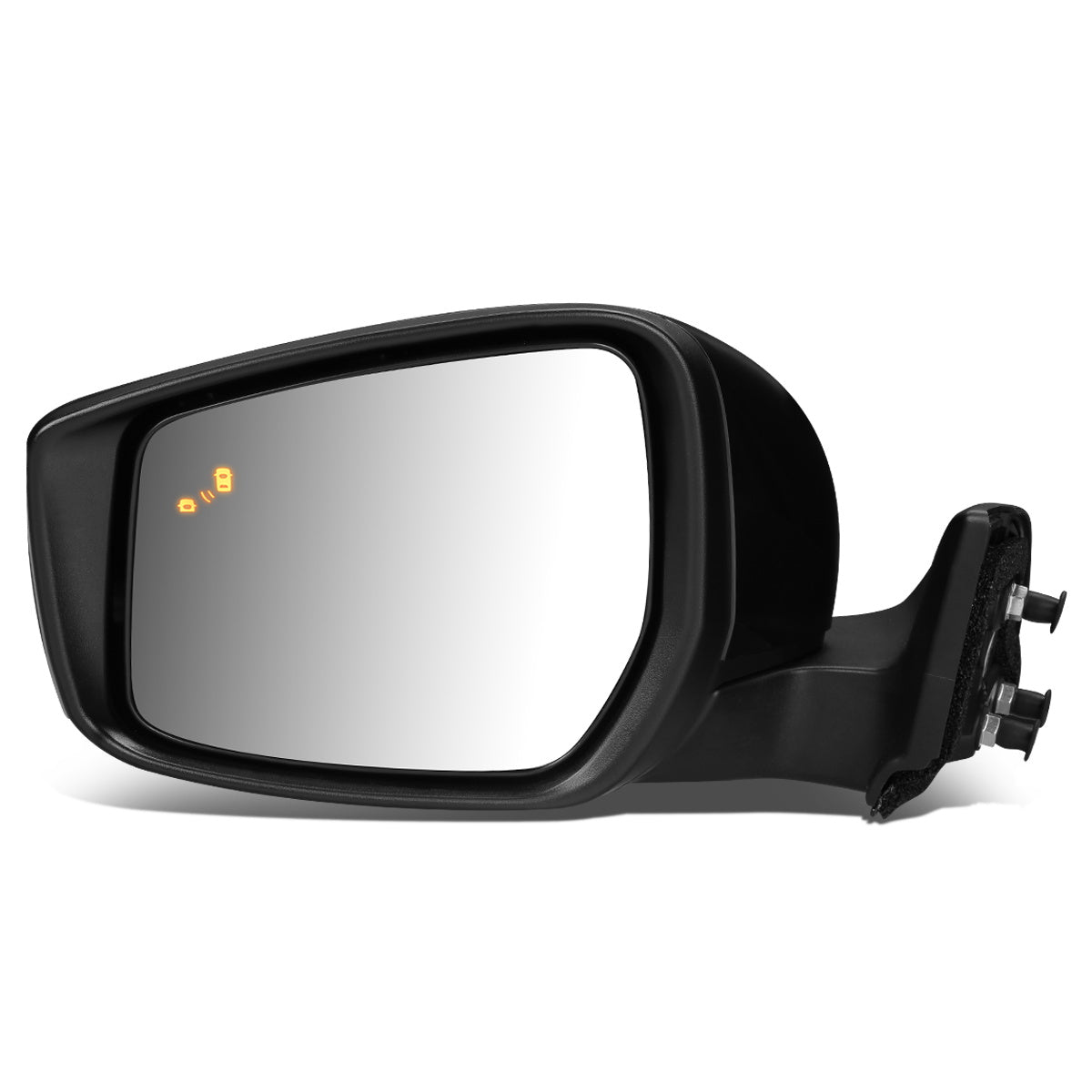 RETROVISOR MIRROR - OEM - 18-19 NISSAN LEAF - POWERED - W/ BSD - FOLDING - BLACK MATERIAL - LEFT