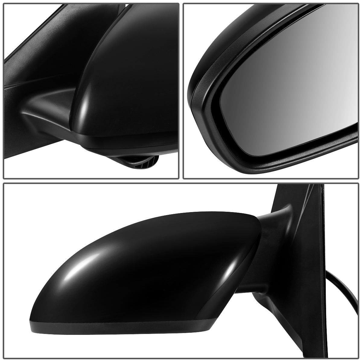 RETROVISOR MIRROR - OEM - 19+ NISSAN ALTIMA 4-DR - POWERED - FOLDING - TEXTURED - BLACK MATERIAL - LEFT