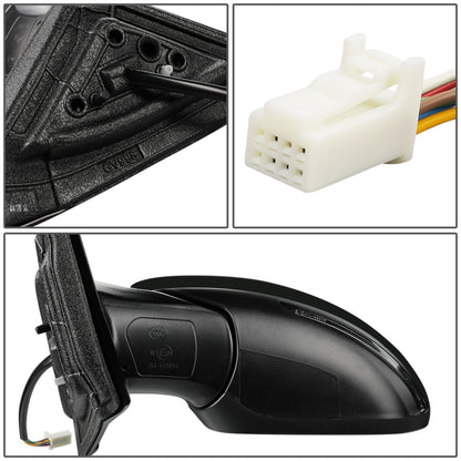 RETROVISOR MIRROR - OEM - 19+ NISSAN ALTIMA 4-DR - POWERED - HEATED - W/ SIGNAL LIGHT - FOLDING - TEXTURED - BLACK MATERIAL - LEFT