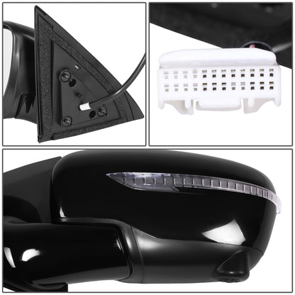 RETROVISOR MIRROR - OE STYLE - NISSAN PATHFINDER 18-20 - WITH POWER WITH HEATED WITH SIGNAL WITH CAMERA WITH MEMORY - DRIVER SIDE - PAINT TO MATCH - BLACK