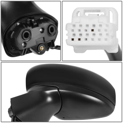 RETROVISOR MIRROR - OE STYLE - NISSAN VERSA 20-24 - WITH POWER - DRIVER SIDE - PAINT TO MATCH - BLACK