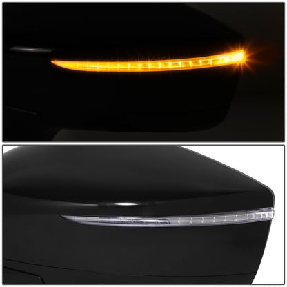 RETROVISOR MIRROR - OE STYLE - NISSAN VERSA 20-24 - WITH POWER WITH HEATED WITH SIGNAL WITH BLIND SPOT - DRIVER SIDE - PAINT TO MATCH - BLACK