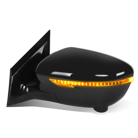 RETROVISOR MIRROR - OE STYLE - NISSAN MURANO 15-16 - WITH POWER WITH HEATED WITH CAMERA WITH SIGNAL WITH MEMORY - DRIVER SIDE - PAINT TO MATCH - BLACK