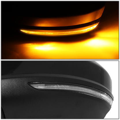 RETROVISOR MIRROR - OE STYLE - NISSAN SENTRA 20-21 - WITH POWER WITH HEATED WITH SIGNAL - DRIVER SIDE - PAINT TO MATCH - BLACK