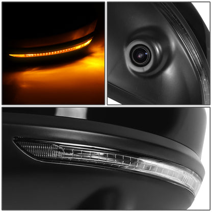 RETROVISOR MIRROR - OE STYLE - NISSAN SENTRA 20-21 - WITH POWER WITH HEATED WITH SIGNAL WITH CAMERA - DRIVER SIDE - PAINT TO MATCH - BLACK