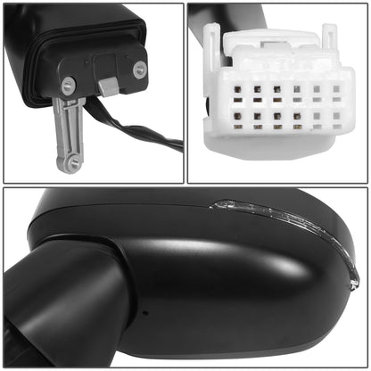 RETROVISOR MIRROR - OE STYLE - NISSAN ROGUE 21-24 - WITH POWER WITH BLIND SPOT WITH BLIND SPOT WITH HEATED - DRIVER SIDE - PAINT TO MATCH - BLACK