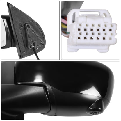 RETROVISOR MIRROR - OE STYLE - NISSAN FRONTIER 22-24 - WITH POWER WITH HEATED WITH BLIND SPOT WITH CAMERA - DRIVER SIDE - PAINT TO MATCH - BLACK