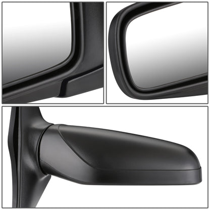 RETROVISOR MIRROR - OEM - 91-94 NISSAN SENTRA - MANUAL - FOLDING - TEXTURED - BLACK - RIGHT