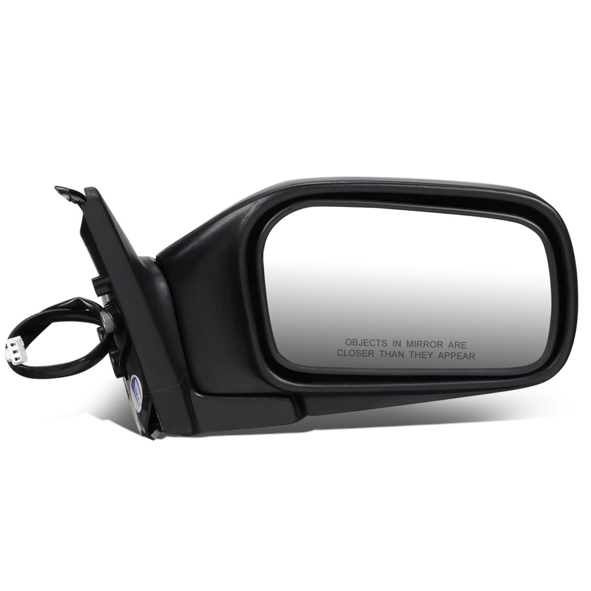 RETROVISOR MIRROR - OEM - 91-94 NISSAN SENTRA - POWERED - FOLDING - TEXTURED - BLACK - RIGHT
