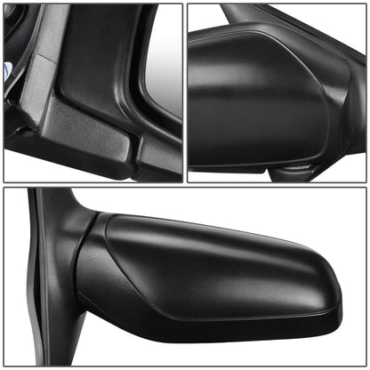 RETROVISOR MIRROR - OEM - 91-94 NISSAN SENTRA - POWERED - FOLDING - TEXTURED - BLACK - RIGHT