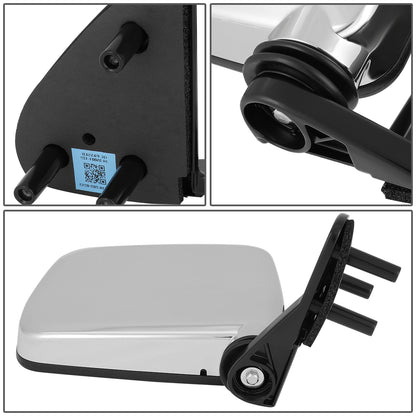 RETROVISOR MIRROR - OEM - 1986 NISSAN 720 / 86-94 NISSAN D21 PICKUP / 95-97 NISSAN PICKUP - MANUAL - CHROME - RIGHT