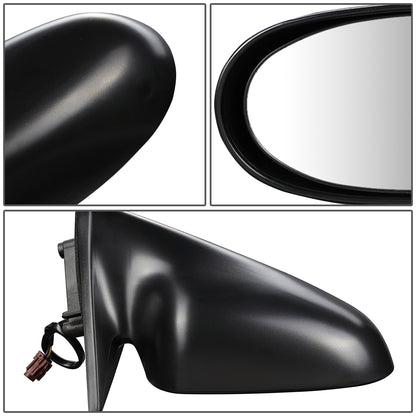 RETROVISOR MIRROR - OEM - 95-99 NISSAN SENTRA - POWERED - TEXTURED - BLACK - RIGHT
