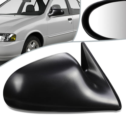 RETROVISOR MIRROR - OEM - 95-99 NISSAN SENTRA - POWERED - TEXTURED - BLACK - RIGHT