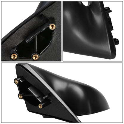 RETROVISOR MIRROR - OEM - 95-98 NISSAN 200SX / 95-99 NISSAN SENTRA - MANUAL - PAINTABLE - BLACK - RIGHT