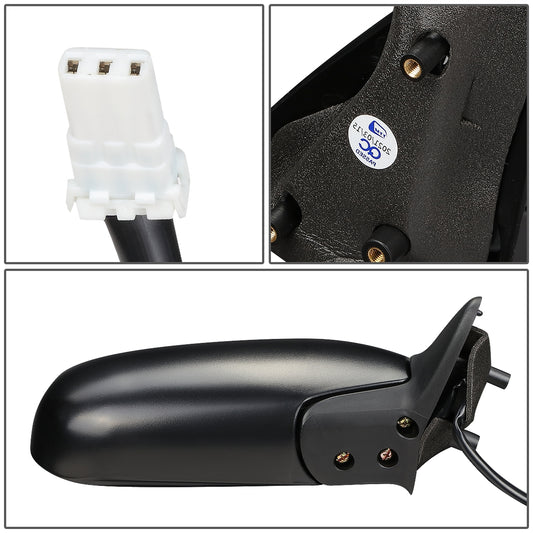 RETROVISOR MIRROR - OEM - 93-97 NISSAN BLUEBIRD U13, ALTIMA - POWERED - FOLDING - BLACK MATERIAL - RIGHT