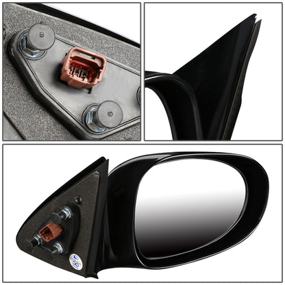 RETROVISOR MIRROR - OEM - 98-99 NISSAN ALTIMA - POWERED - PAINTABLE - BLACK - RIGHT