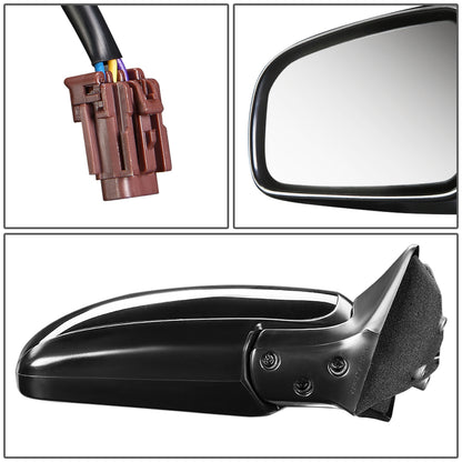 RETROVISOR MIRROR - OEM - 96-99 NISSAN MAXIMA / 96-99 INFINITI I30 - POWERED - HEATED - TEXTURED - BLACK - RIGHT