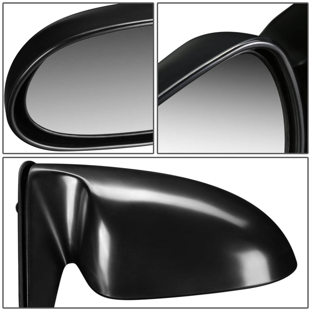 RETROVISOR MIRROR - OEM - 00-06 NISSAN SENTRA - POWERED - HEATED - PAINTABLE - BLACK - RIGHT