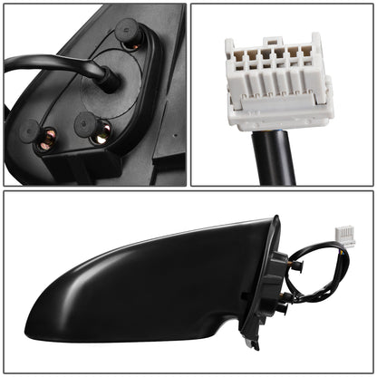 RETROVISOR MIRROR - OEM - 00-03 NISSAN SENTRA - POWERED - BLACK MATERIAL - RIGHT