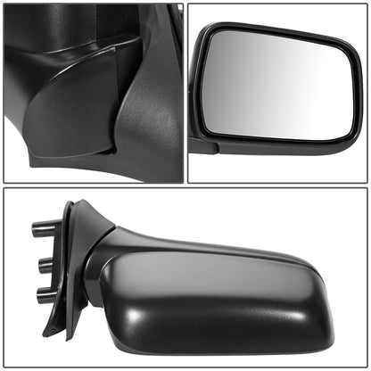 RETROVISOR MIRROR - OEM - 98-00 NISSAN FRONTIER - MANUAL - FOLDING - TEXTURED - BLACK - RIGHT