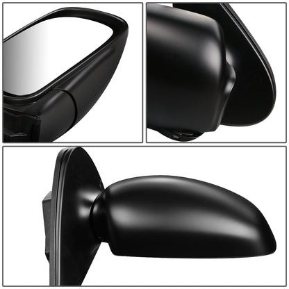 RETROVISOR MIRROR - OEM - 99-02 NISSAN QUEST - MANUAL - BLACK MATERIAL - RIGHT