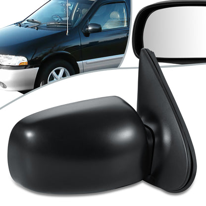 RETROVISOR MIRROR - OEM - 99-02 NISSAN QUEST - POWERED - HEATED - FOLDING - BLACK MATERIAL - RIGHT