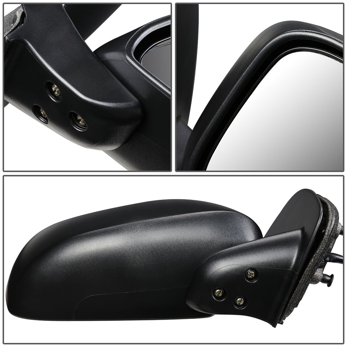 RETROVISOR MIRROR - OEM - 05-17 NISSAN FRONTIER / 05-15 NISSAN XTERRA / 05-12 NISSAN PATHFINDER - POWERED - TEXTURED - BLACK - RIGHT