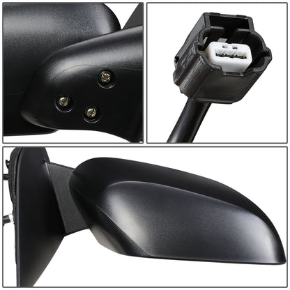 RETROVISOR MIRROR - OEM - 05-17 NISSAN FRONTIER / 05-15 NISSAN XTERRA / 05-12 NISSAN PATHFINDER - POWERED - TEXTURED - BLACK - RIGHT