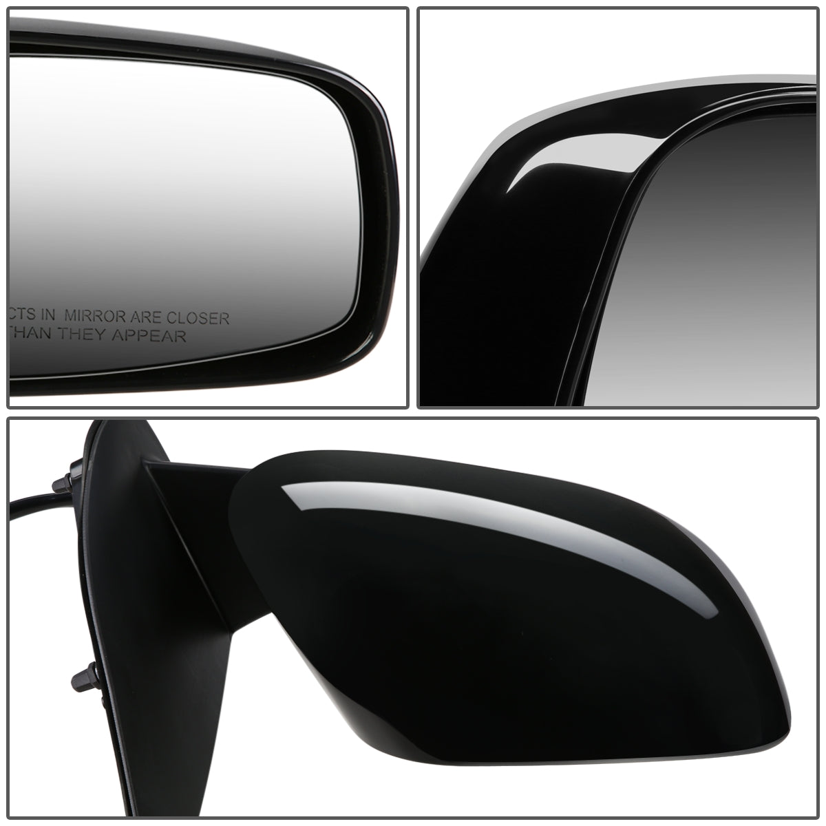 RETROVISOR MIRROR - OEM - 05-15 NISSAN FRONTIER / 05-15 NISSAN XTERRA - MANUAL - TEXTURED - BLACK - RIGHT