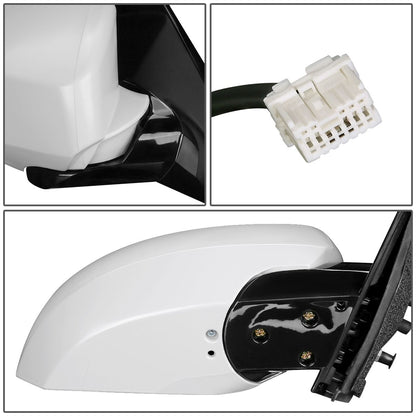 RETROVISOR MIRROR - OEM - 04-08 NISSAN MAXIMA - POWERED - PAINTABLE - WHITE - RIGHT