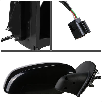 RETROVISOR MIRROR - OEM - 05-17 NISSAN FRONTIER / 05-12 NISSAN PATHFINDER - POWERED - PAINTABLE - BLACK - RIGHT