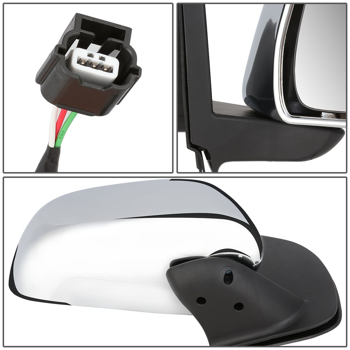 RETROVISOR MIRROR - OEM - 05-17 NISSAN FRONTIER / 05-15 NISSAN XTERRA - POWERED - CHROME - RIGHT