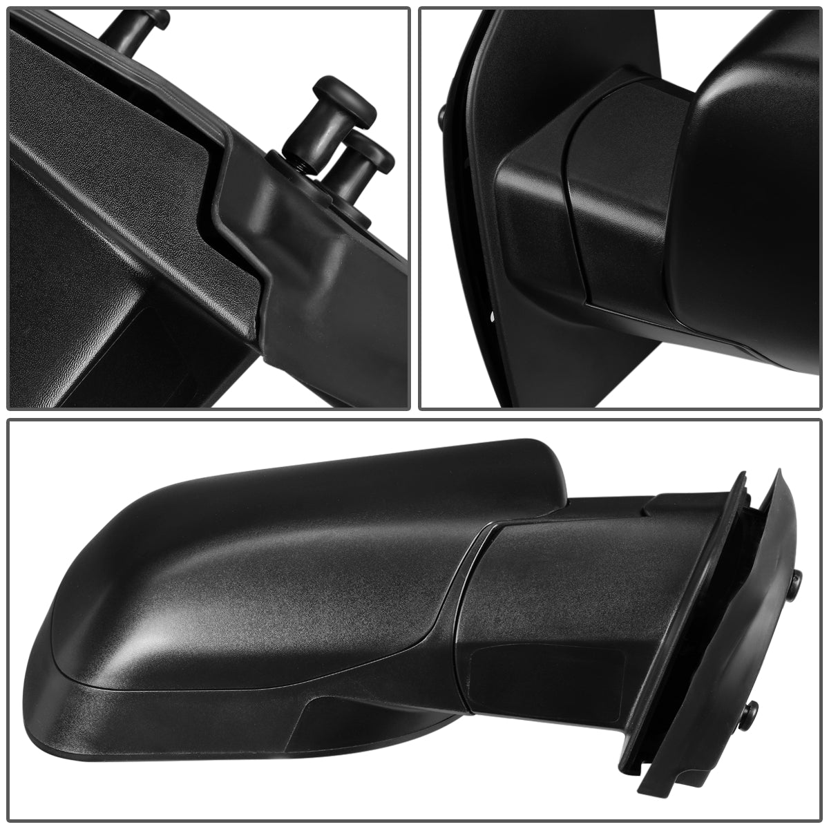 RETROVISOR MIRROR - OEM - 04-15 NISSAN TITAN - MANUAL - TEXTURED - BLACK - RIGHT