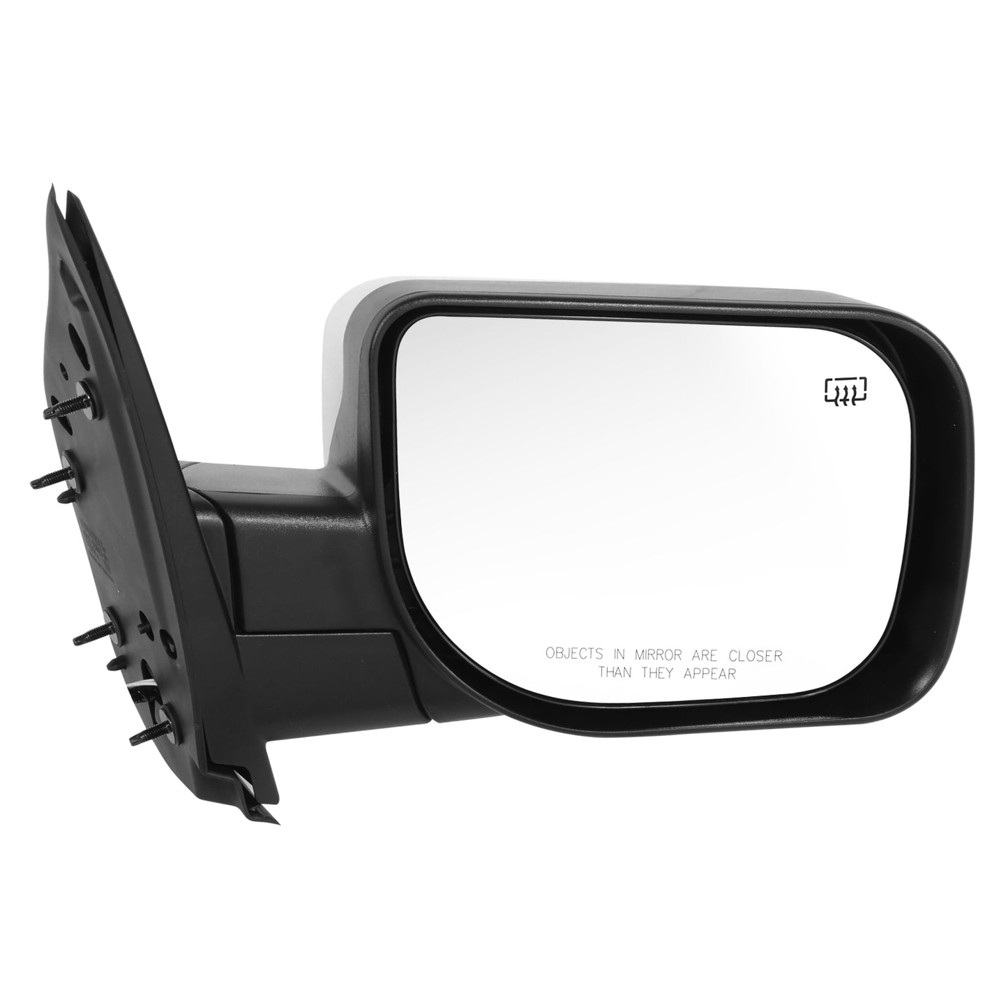 RETROVISOR MIRROR - OE STYLE - NISSAN TITAN 04-05 - WITH POWER WITH HEATED WITH LAMP WITH MEMORY - PASSENGER SIDE - PAINT TO MATCH - BLACK