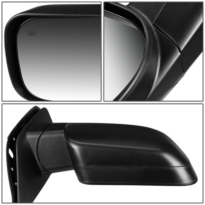 RETROVISOR MIRROR - OEM - 04-10 NISSAN TITAN / 04-10 INFINITI QX56 / 05-15 NISSAN ARMADA - POWERED - HEATED - TEXTURED - BLACK - RIGHT
